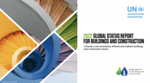 Cover of the 2022 Global Status Report for Buildings and Construction