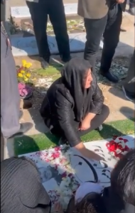 Mother of Rouzbeh Khademian killed by repressive forces described her son as someone who gave his life to the Iranian nation at his 40-day commemoration ceremony on November 4, 2022.