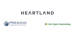 Heartland, Presidio Graduate School and Life Cycle Associates Logos