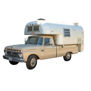 Single-family owned 1966 Ford Ranger 250 Custom Cab "Camper Special" pick-up truck with Avion camper showing just 39,966 miles on the odometer (CA$82,600).
