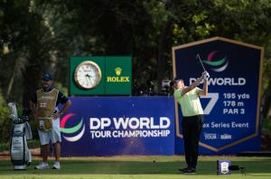 ROLEX TESTIMONEE MATTHEW FITZPATRICK IN ACTION DURING THE 2021 DP WORLD TOUR CHAMPIONSHIP TROPHY