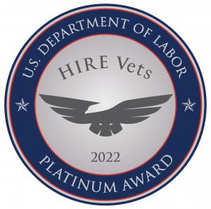 U.S. Department of Labor Awards NetCentrics Platinum Medallion Award for Hiring Veterans