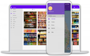 VisitBasis mobile app for merchandising survey