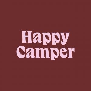 Happy Camper Pink and burgundy 