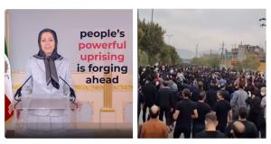 Iranian opposition and the President-elect of (NCRI) Maryam Rajavi hailed the brave people of Marivan and steel mill workers in Isfahan. she said, “The brave people of Marivan paid homage to their beloved daughter, Nasrin Qaderi, chanting "Death to Khamenei."