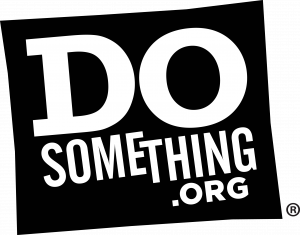 A black and white DoSomething.org logo