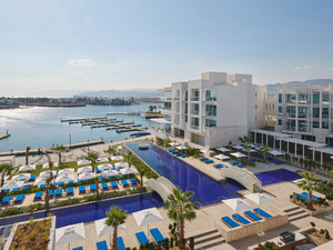 Hyatt Regency Aqaba Ayla view of resort and waterfront view