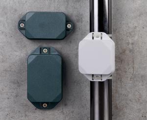 MINI-DATA-BOX can be fast-mounted on walls (with screws) and poles/masts/rails (with cable ties)