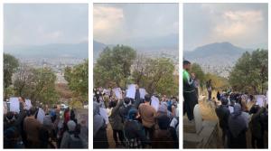 In the city of Marivan, locals gathered to mark the 40th day of Mukhtar Ahmadi murder by the regime’s security forces. Such ceremonies are becoming scenes of anti-regime protests.