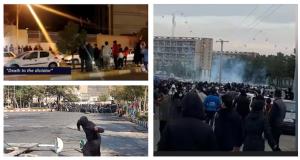 Protesters established roadblocks with fires, taking control of their streets, and chanting anti-regime slogans including: “Death to Khamenei!” “Death to the dictator!” “Death to Basij members!” “Death to IRGC members!” among others.