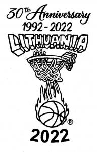 30th Anniversary Official License Original Lithuania Tie Dye Slam-Dunking Skeleton Jerseys 30 Year Longevity Collectible