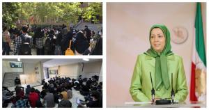 (NCRI) President-elect Maryam Rajavi hailed the Iranian people’s uprising, “During the 9th-week students spearhead the Iran Revolution. They held protests in Tehran and other cities, echoing the desire of the Iranians to overthrow the mullahs."  she said.