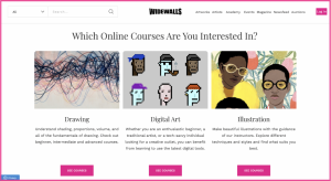 Screenshot of Widewalls Academy Page
