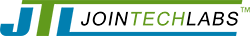 Blue, green and black Jointechlabs logo