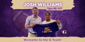 McKernan signs a NIL deal with Josh Williams, a walk-on turned starting running back for the Tigers Football team.