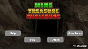 Mine Treasure Challenge title screen