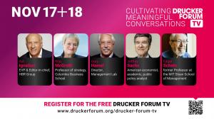 Free registration is open for Drucker TV broadcast on November 17 and 18, 2022