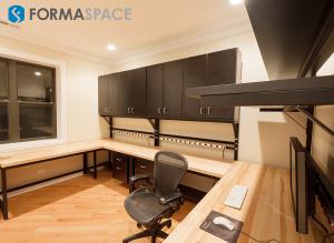 U Shaped Custom Home Office