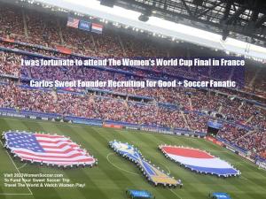 Grateful to use Recruiting for Good and help soccer fans fund travel to 2023 Women's World Cup #hiretalentedprofessionals #makepositiveimpact www.RecruitingforGood.com