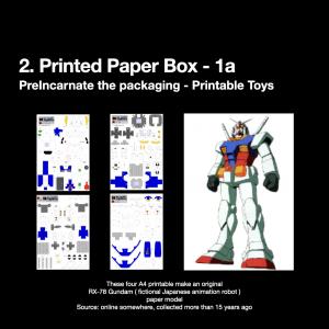 RX-78 Gundam paper model on four A4 sheets