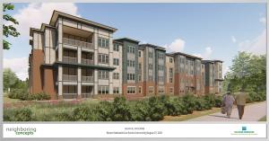 Historic Nathaniel Carr Senior Affordable Housing Rendering
