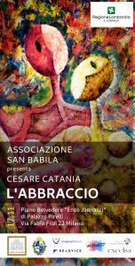Locandina mostra personale di Cesare Catania al Palazzo Pirelli della Regione Lombardia