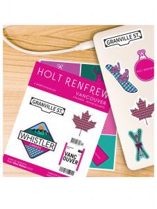 Holt Renfrews new Vancouver Holiday Stickers in partnership with StickerYou