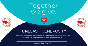 Unleash Generosity with #GivingTuesday Graphic