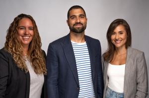 Dina Mohammad-Laity, Yousef Albarqawi, and Becky Jefferies, co-founders, Alfii