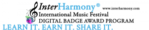 InterHarmony International Music Festival Digital Badge Awards