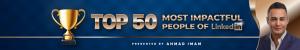 Top 50 Most Influential People of LinkedIn Banner