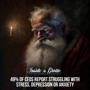 It's tough at the top: As many as 49% of business leaders suffer from mental health conditions, fatigue and stress.
