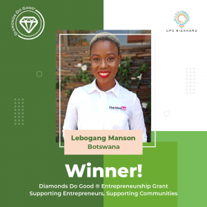 Lebogang Manson - Winner DDG Grant