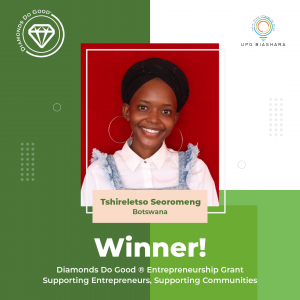 Tshireletso Seoromeng - Winner DDG Grant