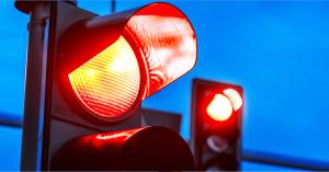 image of two red lights