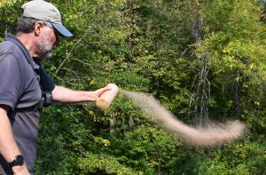 Dad's Ashes agent scattering cremated remains.