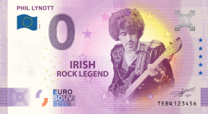 Phil Lynott Commemorative Zero Euro Banknote
