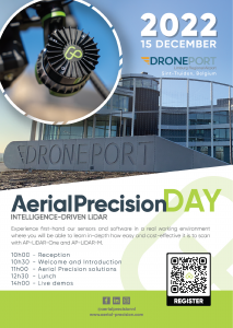 Aerial Precision Day 15 December in Droneport, Belgium. Program.