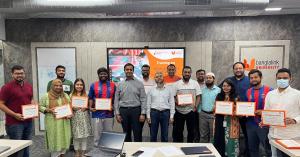Bhautik Sheth with trainees of batch 2 at Banglalink