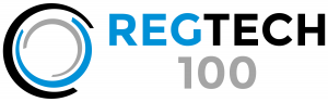 Logo for RegTech100, the most innovative tech companies transforming the compliance function