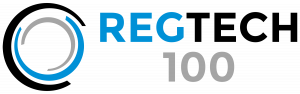 Logo for RegTech100, the most innovative tech companies transforming the compliance function