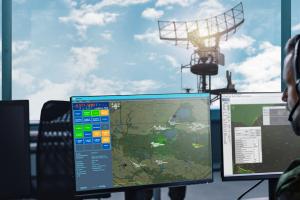 Air defence capabilities shown as software on computer screens