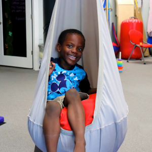 CTC client in hammock chair