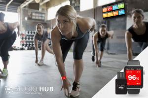 Apple watches connecting to the Studio Hub for heart rate.