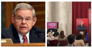 Chairman Senator Bob Menendez (D-NJ): “I like to recognize the National Council of Resistance of Iran for their commitment to elevate your voices, the voices of Iranian inside of Iran, and constantly advocate for the freedom of the Iranian people.