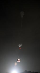 HALO Space's balloon and capsule taking off