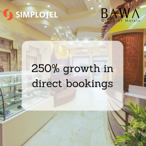Bawa Hotels grows its direct bookings 250% with Simplotel Hotel E-commerce