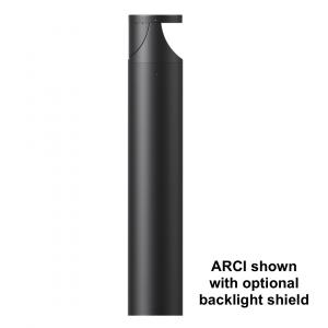 ARCI EXTREME-LIFE LED Bollard Light Shown with Backlight Shield