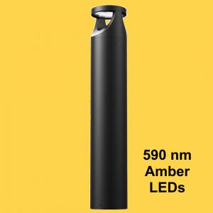 ARCI EXTREME-LIFE LED Bollard Light Shown with 590nm Amber LEDs