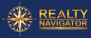 Compass Rose Logo of Realty Navigator in Annapolis and Chester Maryland with website address at www.RealtyNavigator.com